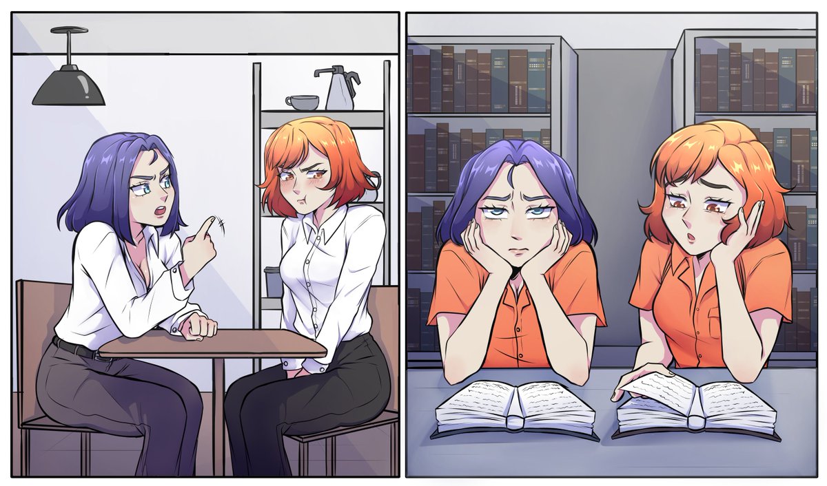 Bbaguacate0's tweet photo. I told you so..." 🙄 Accidental partners in crime.
DM me for commission info! 📩
#DigitalArt #Illustration #Courtroom #PrisonArt #Mugshot #OriginalCharacter #OC #CharacterDesign #ArtCommissions #CommissionOpen #CommsOpen #ArtistOnTwitter #Drawing #AnimeArt https://t.co/7VEseYSx0v