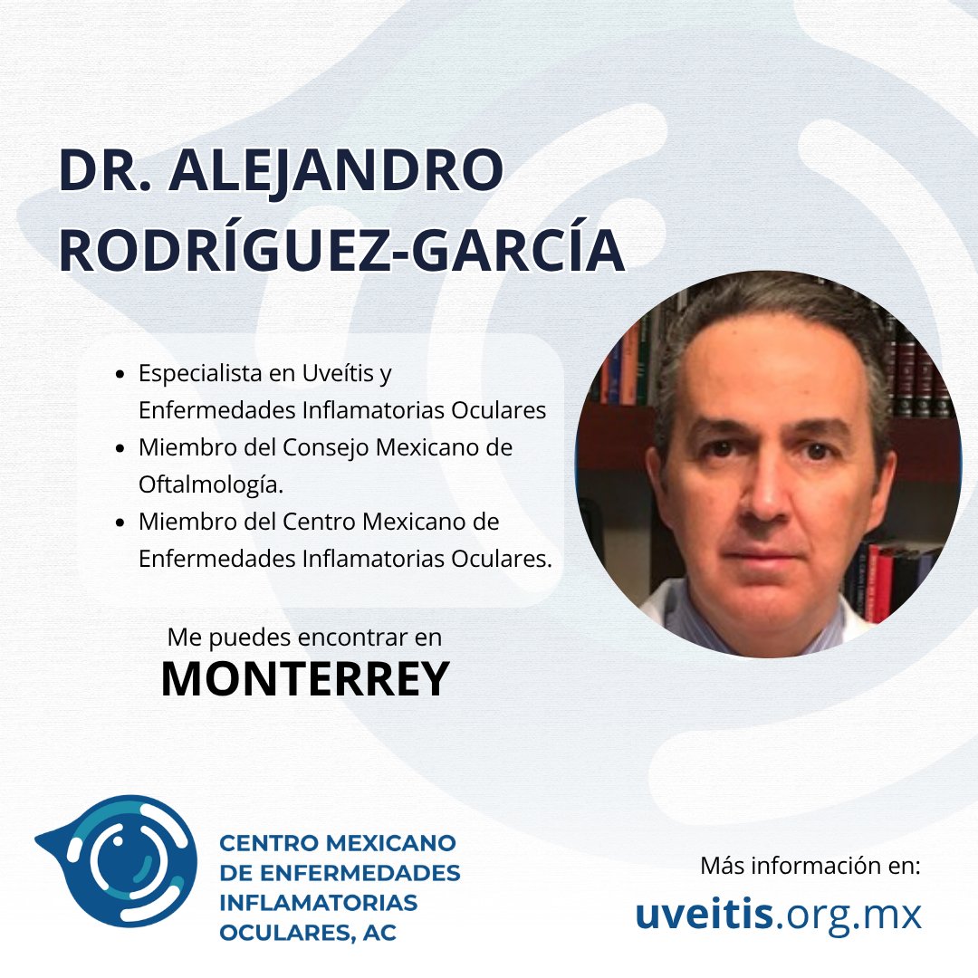 UveitisMX's tweet photo. 👍 CUIDA TU SALUD VISUAL 

Promover la divulgación científica de conocimientos actualizados y basados en la mejor evidencia disponible en Enfermedades Inflamatorias Oculares para médicos oftalmólogos a nivel nacional e internacional.

👉  https://t.co/nqtkUVvYmy https://t.co/hC787tbhoa