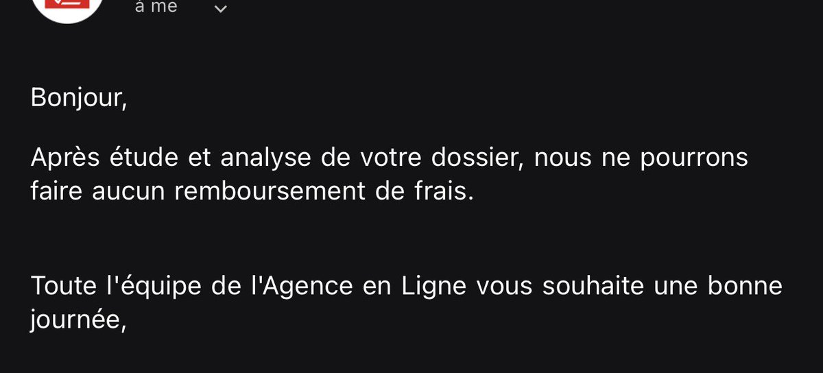 AmarVolte's tweet photo. J’ai demandé une annulation aussi ptdrr la réponse du DIABLE 

30 ans chez eux on va s’en aller hein https://t.co/7FBHnrLeHw