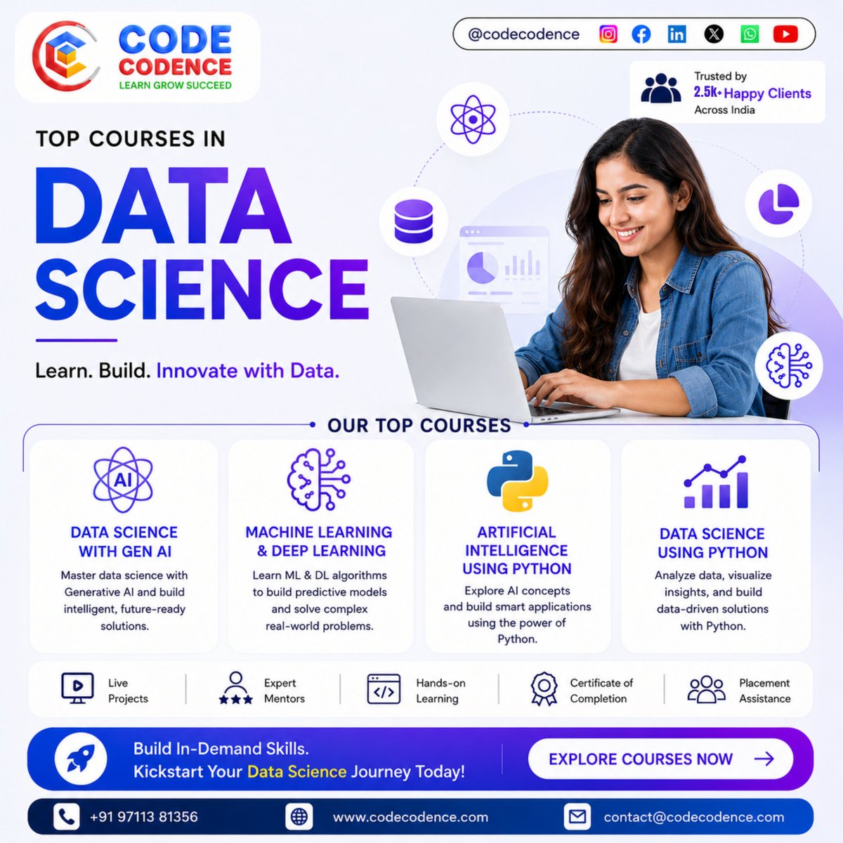 CodeCodence's tweet photo. 🤖 The future runs on Data Science &amp; AI.

Master Machine Learning, Python &amp; AI with hands-on learning and expert mentorship 🚀

🎓Live Projects
💼Placement Assistance
📈Future-Ready Skills
Start your tech journey today🔥
🌐https://t.co/4FNM4q86Kn

#DataScience #AI #CodeCodence https://t.co/He22MrXWGh