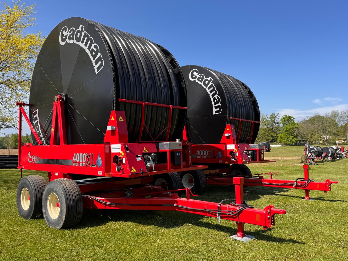 CadmanPower's tweet photo. Built for high-capacity irrigation, the Cadman 4000XL Wide Body Irrigation Traveller delivers efficient water coverage with dependable performance for large-scale irrigation operations.

Learn more or request pricing:
https://t.co/LyVvipmNZ4

#farming #irrigation https://t.co/VLU4sd56i6