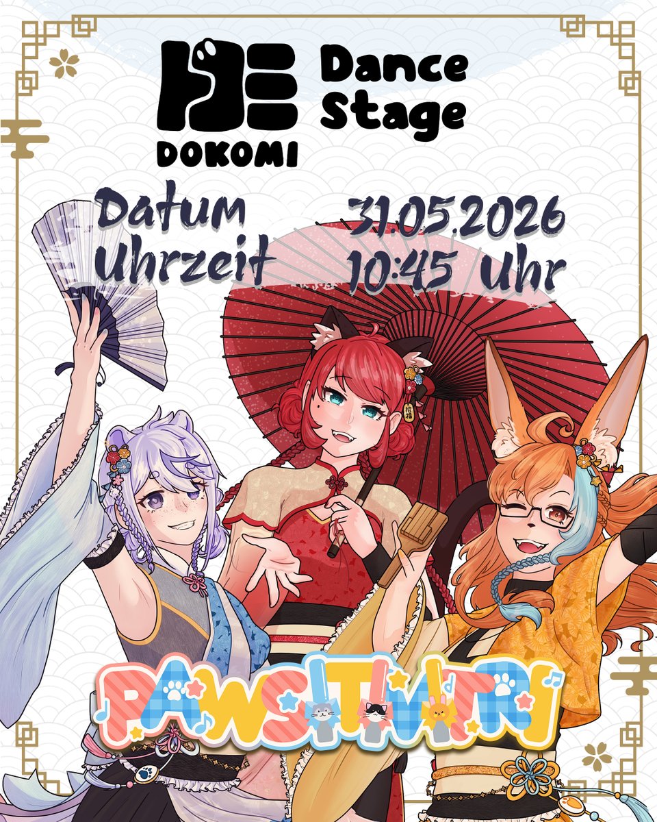 Pawsitivitri's tweet photo. ✧.* 𝗔𝘂𝗳𝘁𝗿𝗶𝘁𝘁𝘀𝗮𝗻𝗸ü𝗻𝗱𝗶𝗴𝘂𝗻𝗴 *.✧

𝟭. 𝗜𝗱𝗼𝗹 𝗙𝗮𝘀𝗵𝗶𝗼𝗻 𝗦𝗵𝗼𝘄 
Samstag, 30.05.2026 
16:00 Uhr 
Fashion Stage  

𝟮. 𝗗𝗮𝗻𝗰𝗲 𝗦𝘁𝗮𝗴𝗲 
Sonntag, 31.05.2026 
10:45 Uhr  
Dance Stage  

𝟯. 𝗜𝗱𝗼𝗹 𝗧𝗮𝗯𝗹𝗲  
Sonntag, 31.05.2026 
13:30 Uhr
Halle 10 https://t.co/1hcAOLi99p