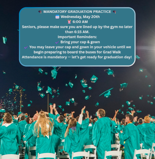ehs_firebirds's tweet photo. Seniors! Tomorrow is the big day!!! Check out the info for tomorrow morning's events! https://t.co/DSsuGHRjeH