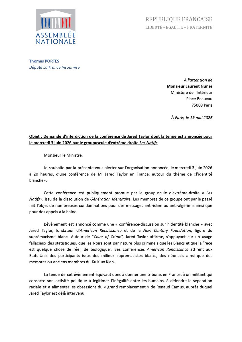 Thomas Portes tweet media
