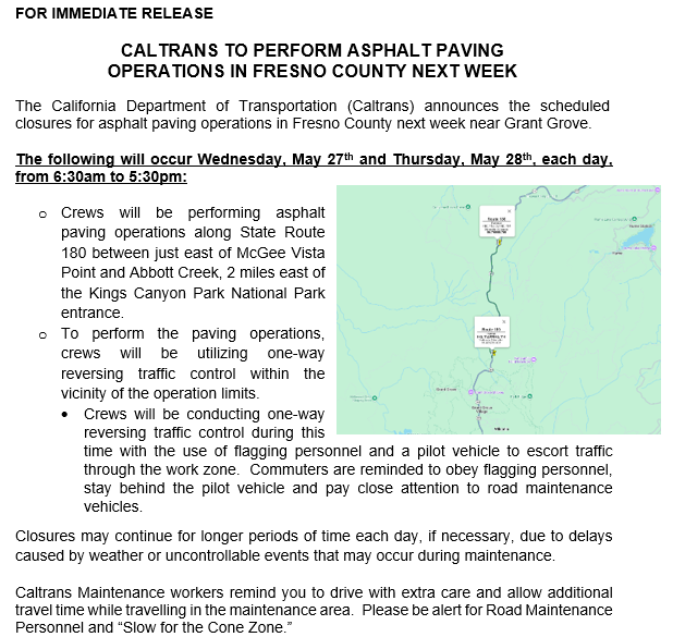 Caltrans District 6 tweet media
