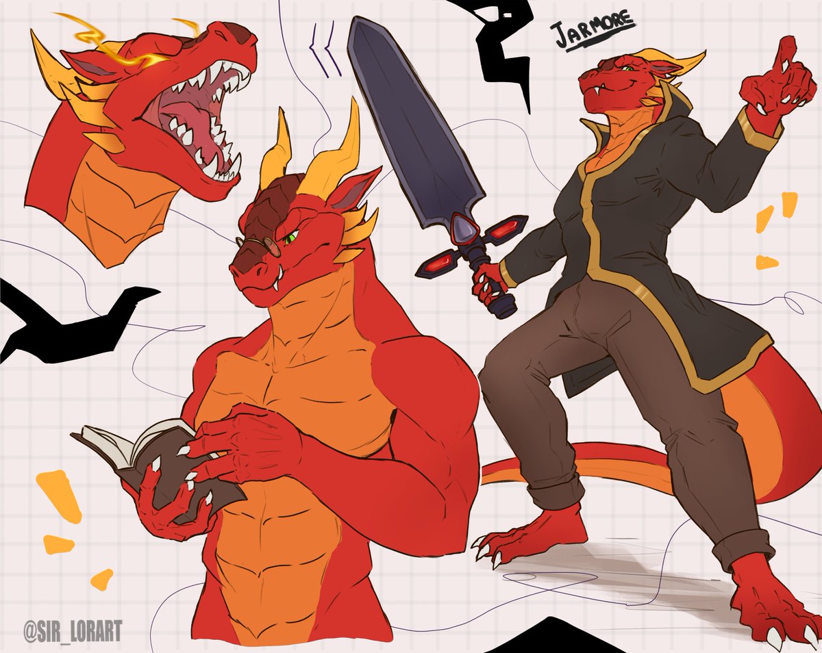 Sir_Lorart's tweet photo. Jarmore the young dragon king

(2 slots for sketch pages like this, dm me for more info) https://t.co/5An0NMDwNY