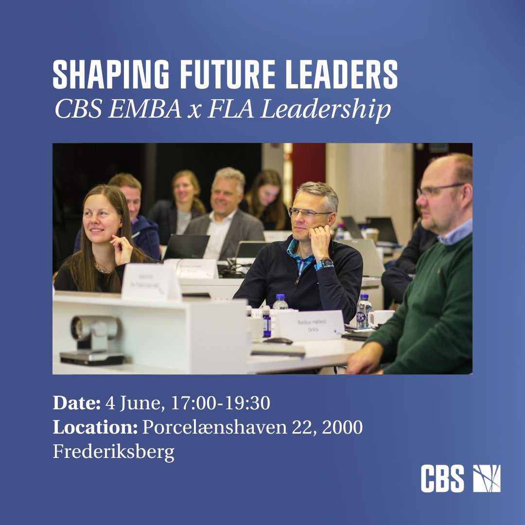 Copenhagen Business School - MBA Programmes tweet media