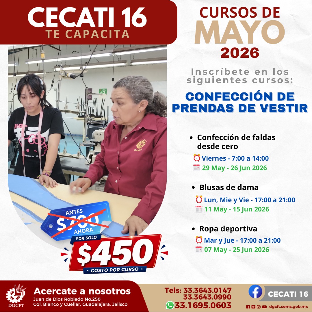 Cecati16's tweet photo. ‼️CAPACÍTATE POR SOLO $450‼️
Aprovecha nuestra promoción. 
Todos los cursos de lunes a viernes. 
📱Mándanos mensaje o visítanos  33 3643 0147 | 33 3643 0990 
🤳WhatsApp: 33 1695 0603
Visítanos en: 🏃‍♀️
Juan de Dios Robledo No. 250
Col. Blanco y Cuéllar, Guadalajara, Jalisco https://t.co/BXrPgtHThA