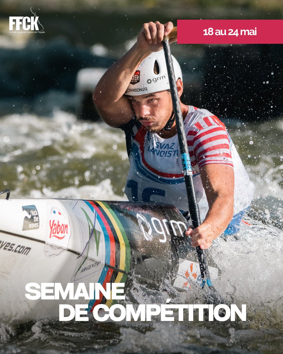 FF_CanoeKayak's tweet photo. Le Championnat du Monde de descente Classique &amp; Sprint débute demain📍 à  Banja Luka 🇧🇦 

Les tricolores tenteront de décrocher l'Or 🥇 sur la Vrbas du 20 au 23 mai 

Retrouvez toutes les infos sur la compétition ici ➡️ https://t.co/auEx2mX7Wd

Allez les 🔵⚪🔴 ! https://t.co/qR0QhbznJH