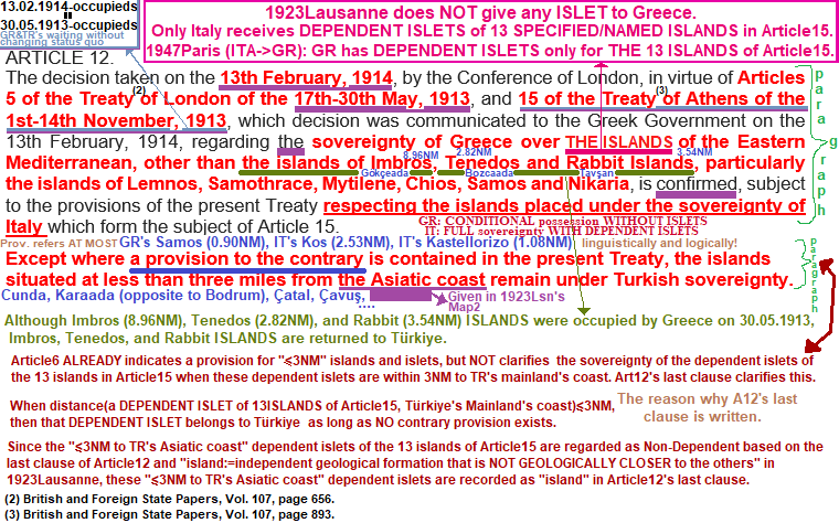 AlexyFlemming's tweet photo. @g_efthimiadis @ottomanenglish 1923Lausanne/Article12:
Imbros, Tenedos, Rabbit are exceptions to 30.05.1913-occupied by Greece
(ImbrosTenedosRabbit are returned to TR despite being under GR's occupation by 30.05.1913)

#EGAYDAAK belongs to TR (LEGAL SUCCESSOR of the OttomanState)! https://t.co/GI15J2KgTq