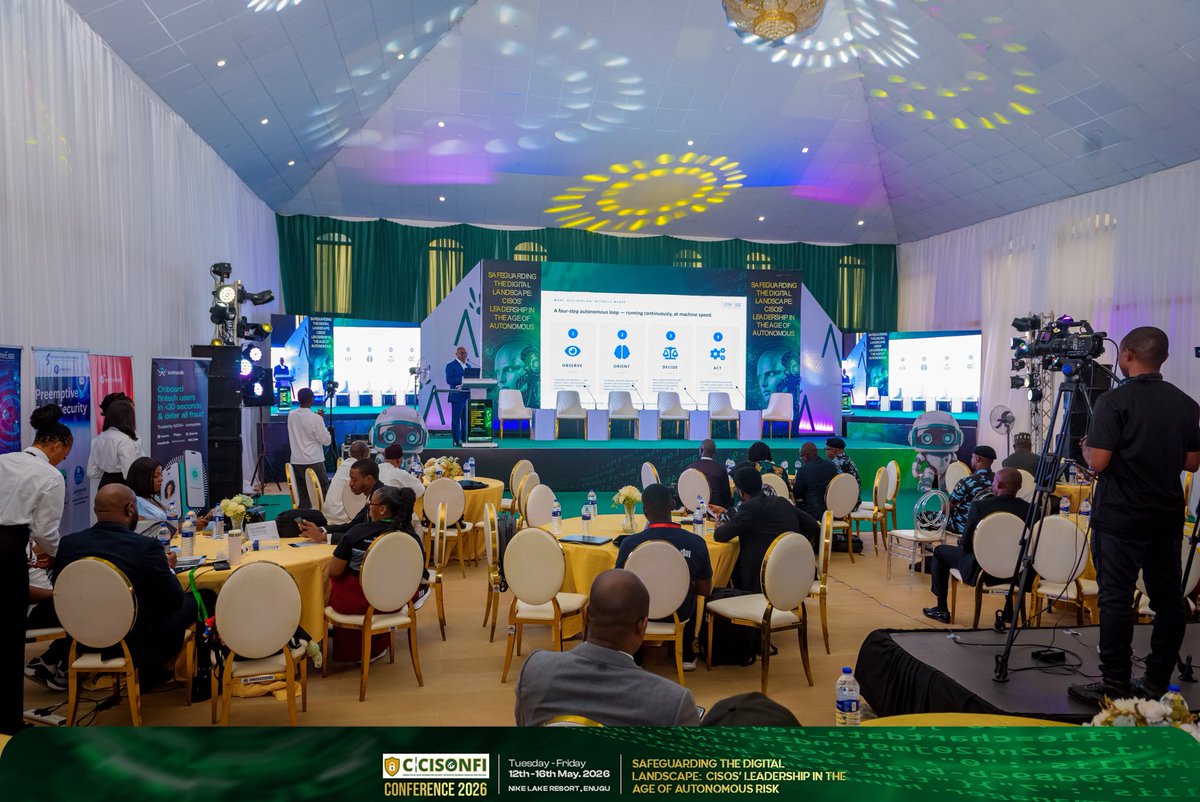 ActivEdgeNG's tweet photo. At the CCISONFI Conference 2026, George Agu shared insights on building resilient, intelligent &amp; self-healing infrastructure for Africa’s digital future.

ActivEdge Technologies continues driving cyber resilience &amp; secure digital transformation.

https://t.co/5wKC9kLz99 https://t.co/vpwSWEH8HT