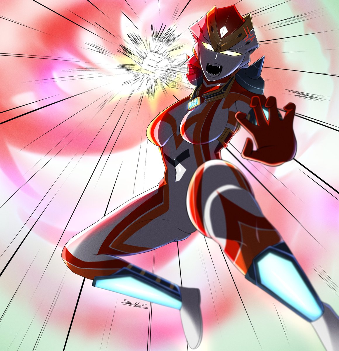Iwae2000's tweet photo. Here you go Both V1 &amp; V2 version

(I'd like to try something new.)

#ultraman #ultrawoman #ultramanoc https://t.co/FQBlfReIyr
