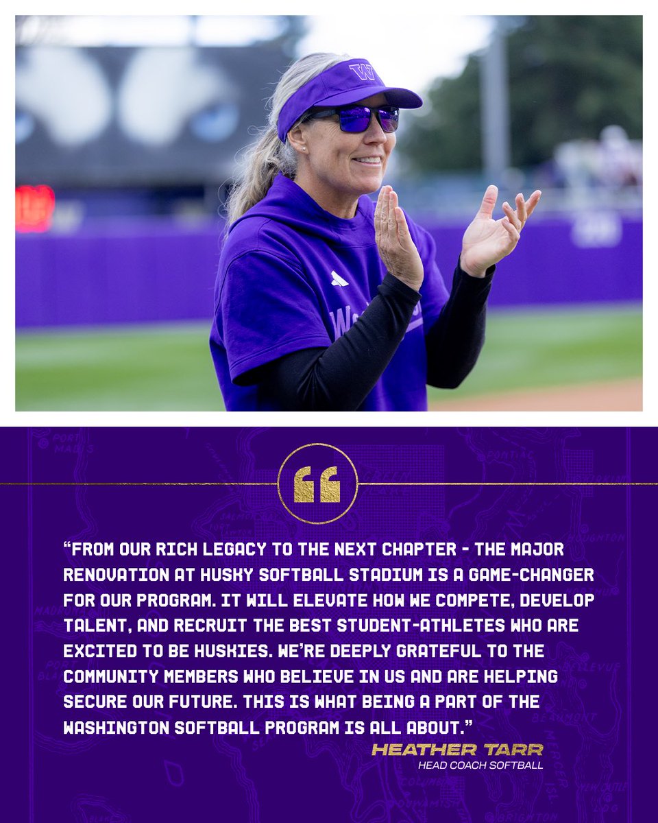 UWSoftball's tweet photo. From the rich legacy of Husky Softball to all that’s to come, we’ve got an exciting chapter ahead at Husky Softball Stadium 🤩

>> https://t.co/MVEqhGEuE8 https://t.co/fgRZzdu9hT