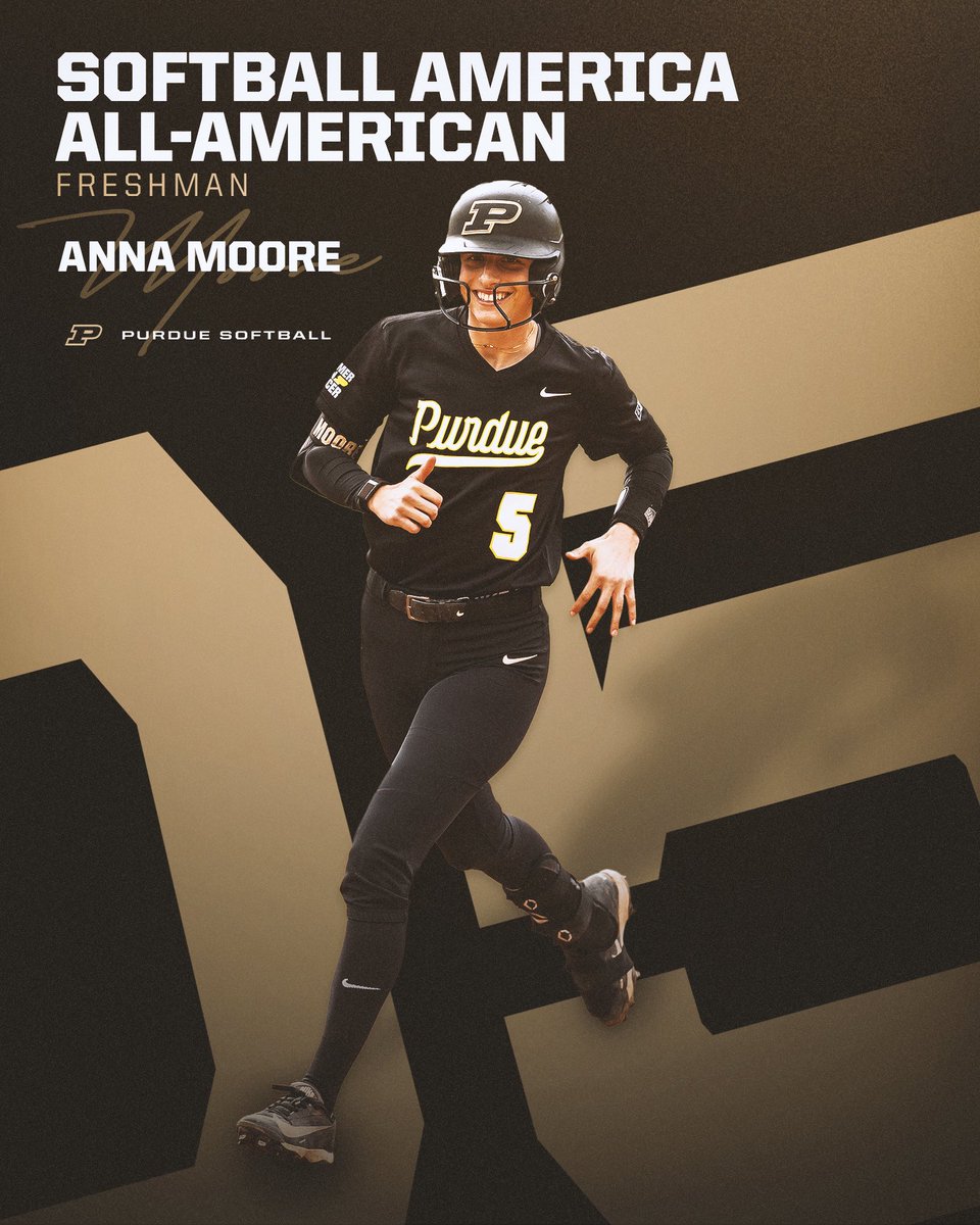 PurdueSoftball's tweet photo. Freshman All-American ⭐️

#BoilerUp🚂 https://t.co/LI8pdY5Ki5