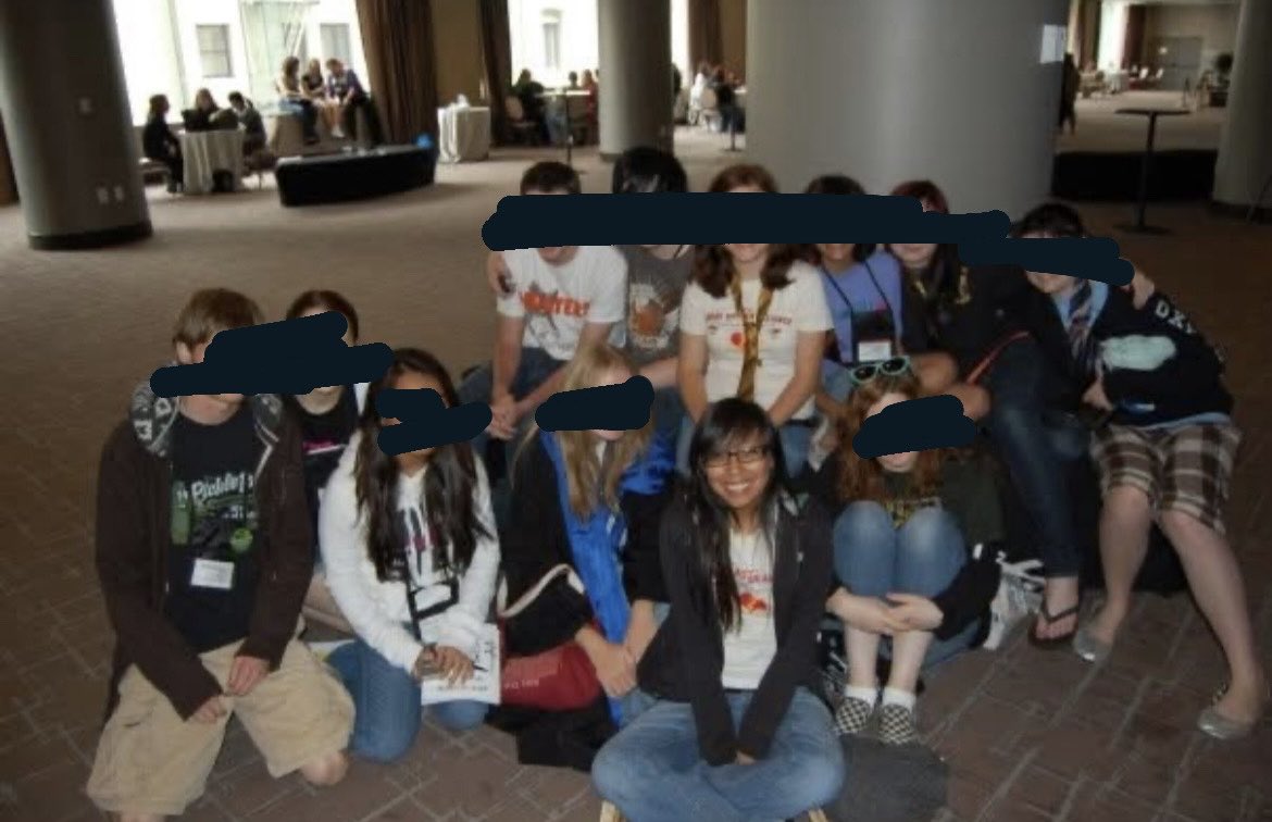 sammyliterally's tweet photo. gonna date myself a bit with this but. going on 18 years with this group i met online in a very niche forum and they're still very dear to me. we've grown up together! https://t.co/Y6cQZpGMSM