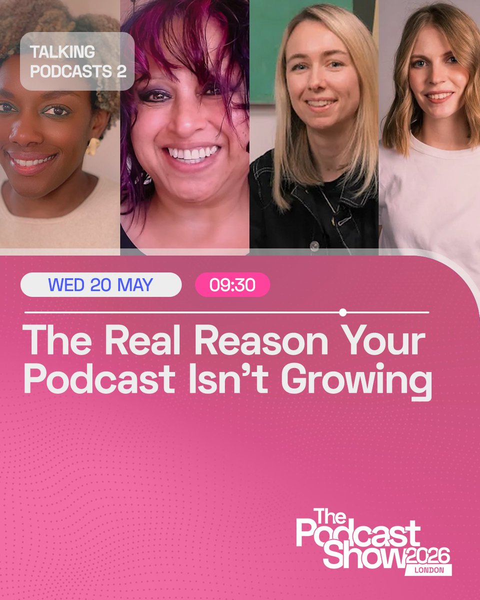 PodcastShowLDN's tweet photo. Don't miss the opening sessions 👀👇

Doors from 9am.

#PodShowLDN | #Podcasting https://t.co/LYqevqN2Ch
