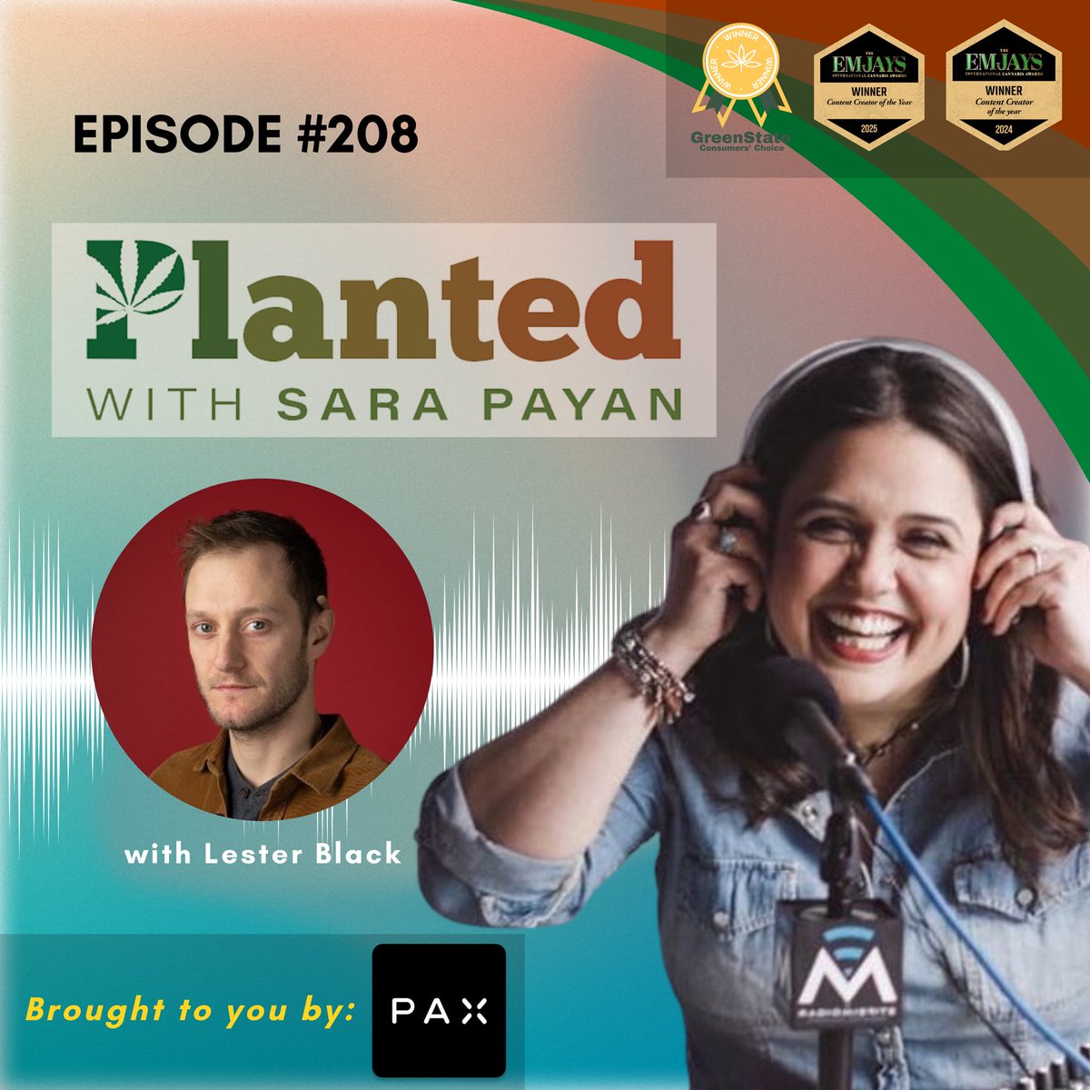 SaraMPayan's tweet photo. It’s Tuesday, and the latest EP of @plantedwithsara is LIVE! 

This week, I’m sitting down with journalist, @leddder of @SFGate talking Big Sur Holy Weed.

⛓️‍💥 https://t.co/HkcYmLCie9

@pax_official @FatNugsMag @JVPehrson @radiosmisfits #cannabis #podcasts #weed https://t.co/6Gj1dOgFad