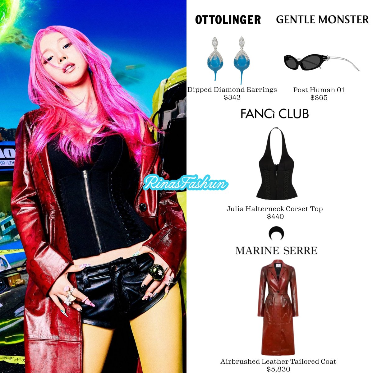 KARINA wears ottolinger and gentle monster along with fancì club