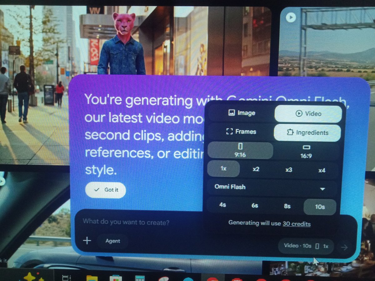 NegativePunks_'s tweet photo. New Google Video Model (Omni Flash) is now available to me. If anyone wants me to make a video for them, send your prompt in the comments. https://t.co/OoCIFDGz4g