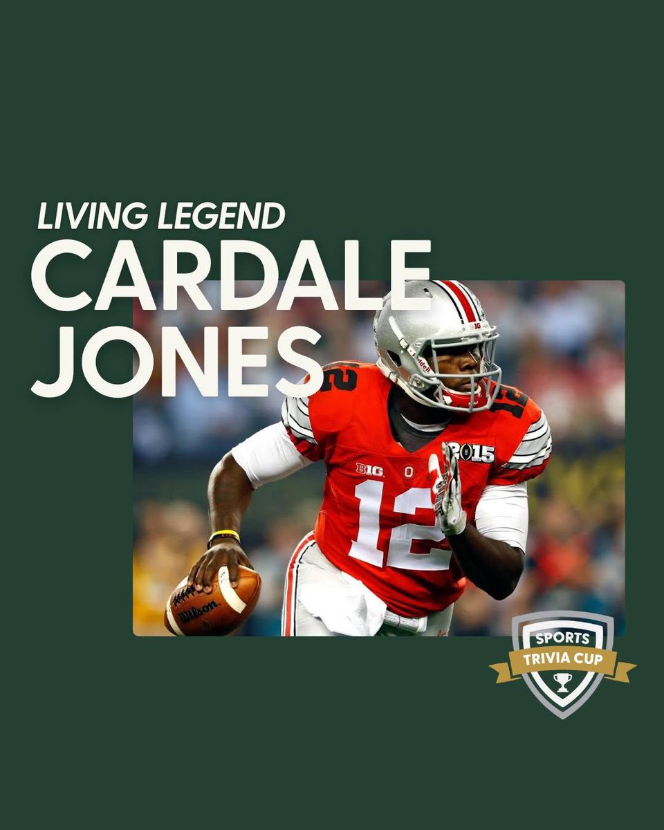 cardale7_'s tweet photo. Introducing our first Living Legend..... CARDALE JONES!!

Cardale Jones cemented his place in Buckeye history with one of the most iconic postseason runs college football has ever seen. In 2014, after beginning the season as the third-string quarterb... https://t.co/QEGIYQxPZs