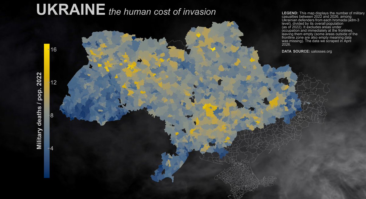 roblipinski's tweet photo. Ukraine in 2026 

One would hope that by now there would be no more data to put on such maps https://t.co/YpCZdIt3GQ