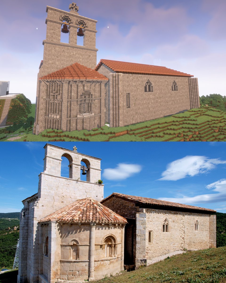 Minecrafteate's tweet photo. Ermita de San Pantaleón de Losa (Burgos) Minecraft VS Realidad

#burgos #castillayleon #minecraft #minecraftbuilds #minecraftbuildings #minecraftideas #minecraftbuild #minecraftbuilding #minecrafters #minecraftcreative #minecraftcreations

Fuente fotos reales: Wikimedia COmmons https://t.co/ujsATWJhXT