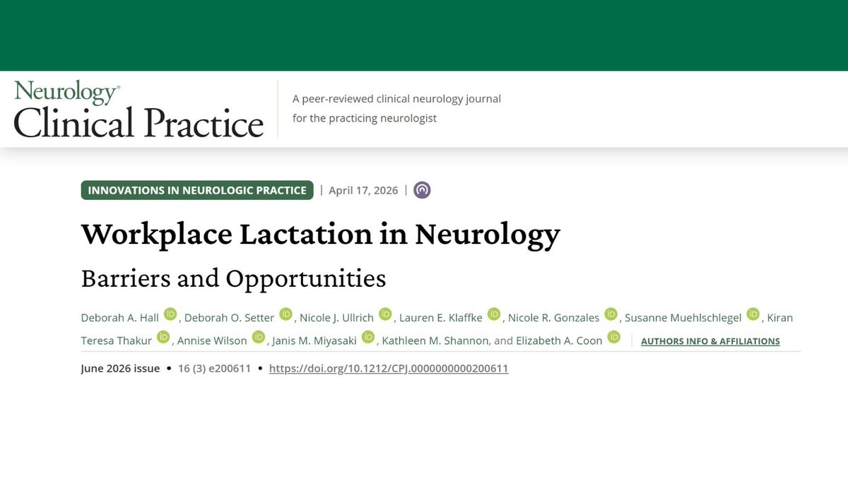 Neurology: Clinical Practice tweet media