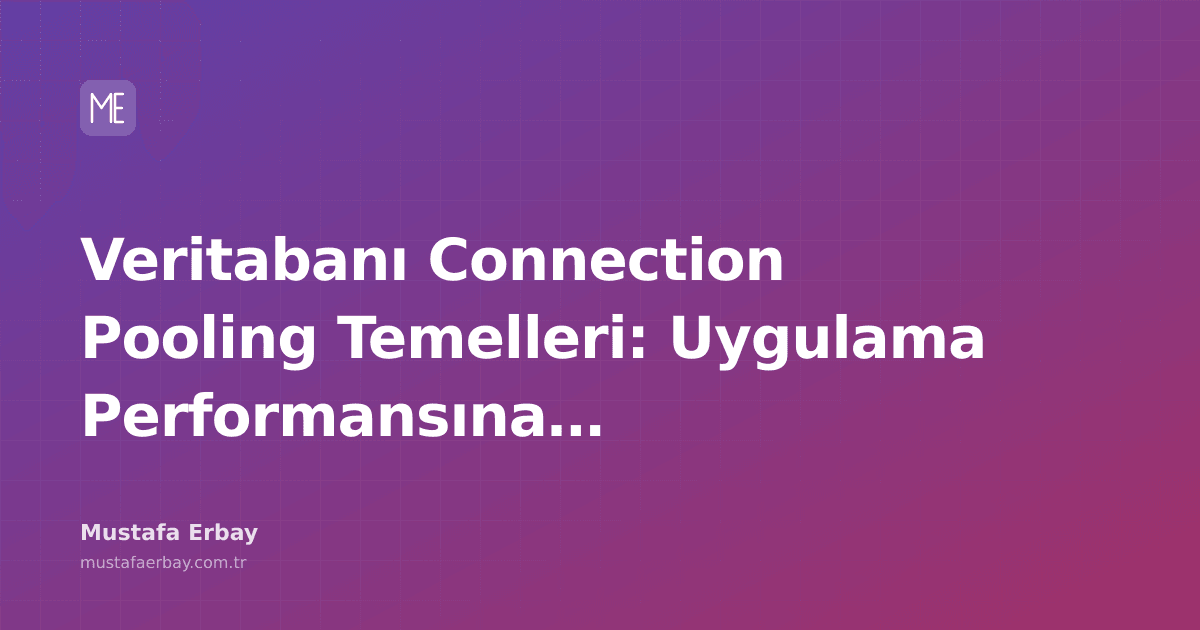 merbay86's tweet photo. Mustafa Erbay'ın deneyimlerinden: Connection pooling'in sırlarını öğrenin, uygulamanızın hızını artırın!

#Database #Performance #ConnectionPooling #Tutorials

https://t.co/u4KFoAUScm https://t.co/CxcxOKl78D