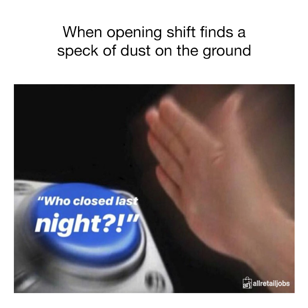 AllRetailJobs's tweet photo. If opening shift had a catchphrase...
#retail #customerservice #retailjobs #retaillife #sales https://t.co/Zc8zjgiDf0