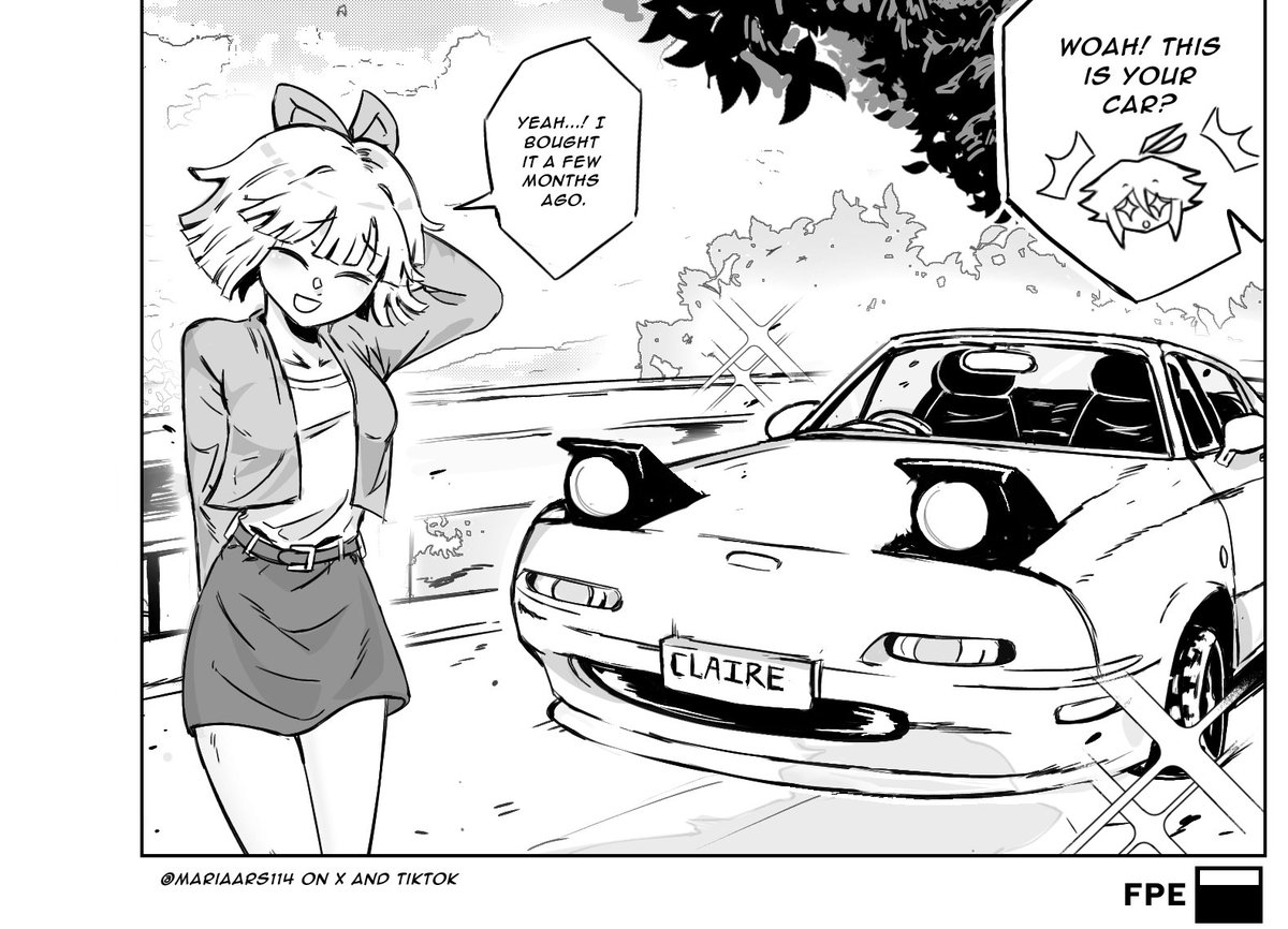 Mariaars114's tweet photo. I love combining FPE with my other interests, I'll never forget about FPE. 
. 
. 
What car do you think the characters would have? 
#FPE #fundamentalpapereducation #AU https://t.co/KXIsKwlLXL