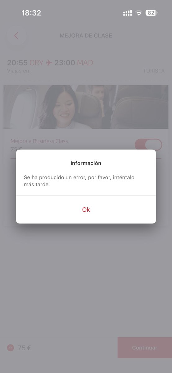 amspoke's tweet photo. Ey @Iberia your favorite customer here. Trying to spend some money but no way. Maybe you Siri ask the team running your channels to look at the error log on your servers to fix something. I think my next goal in life is to become Iberia CIO just to fix all this mess. https://t.co/JcsjHG115S