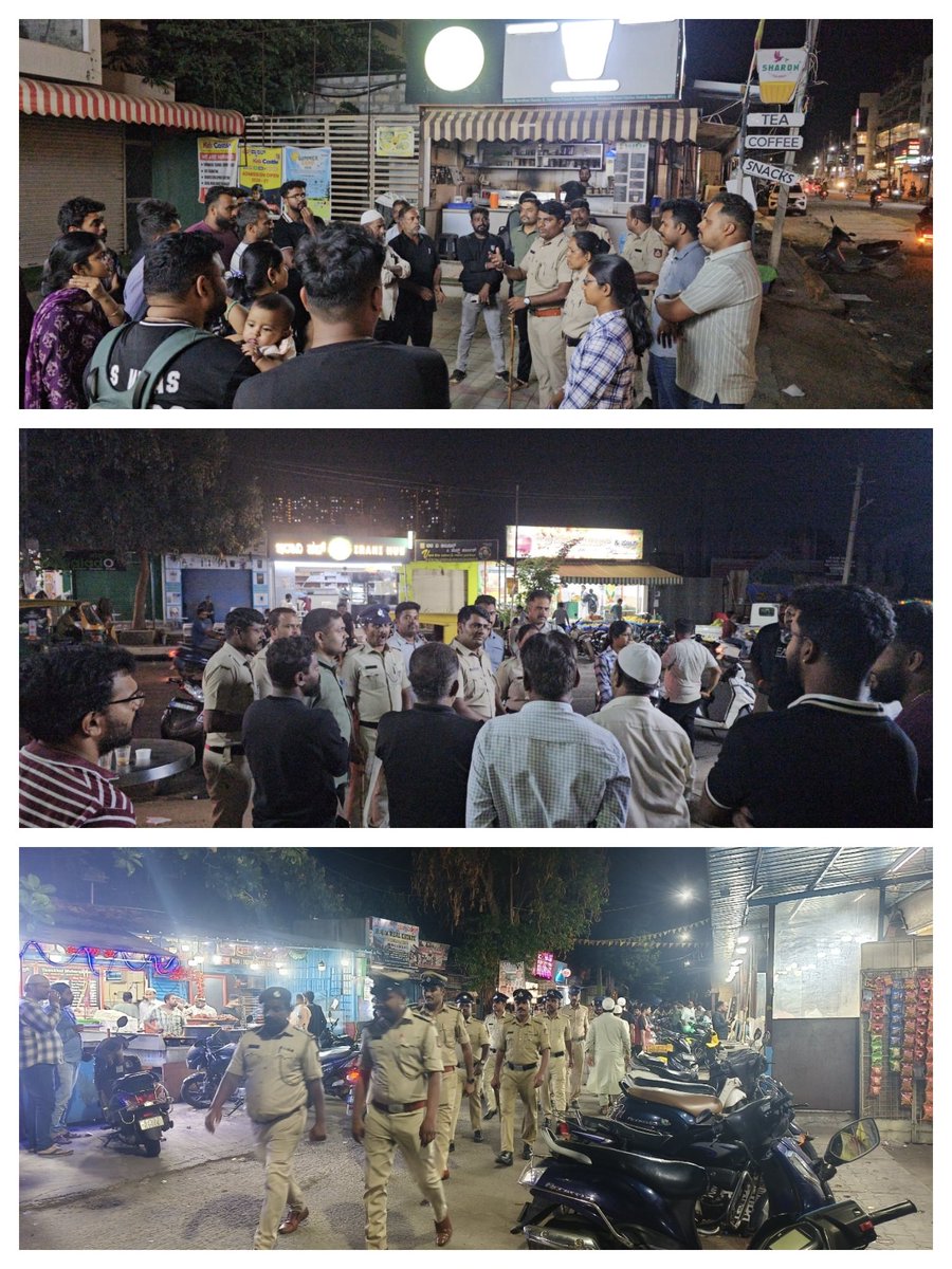 dcpwhitefield's tweet photo. Today, #AreaDomination operations were conducted in all police station limits of the Whitefield Division to prevent crime, ensure public safety, maintain law and order, and create awareness among the public by providing necessary guidance and advice.

ಇಂದು ವೈಟ್‌ಫೀಲ್ಡ್ ವಿಭಾಗದ ಎಲ್ಲಾ ಪೊಲೀಸ್ ಠಾಣಾ ವ್ಯಾಪ್ತಿಗಳಲ್ಲಿ #AreaDomination ಕಾರ್ಯಾಚರಣೆಗಳನ್ನು ನಡೆಸಿ, ಅಪರಾಧ ನಿಯಂತ್ರಣ, ಸಾರ್ವಜನಿಕ ಸುರಕ್ಷತೆ ಹಾಗೂ ಕಾನೂನು ಸುವ್ಯವಸ್ಥೆ ಕಾಪಾಡುವ ಉದ್ದೇಶದಿಂದ ಸಾರ್ವಜನಿಕರಿಗೆ ಅಗತ್ಯ ಜಾಗೃತಿ ಮತ್ತು ಸಲಹೆಗಳನ್ನು ನೀಡಲಾಯಿತು.

#AreaDomination
#WhitefieldDivision
#BengaluruCityPolice
#PublicSafety
#CrimePrevention
#LawAndOrder 
@BlrCityPolice 
@AddlCPEast 
@CPBlr