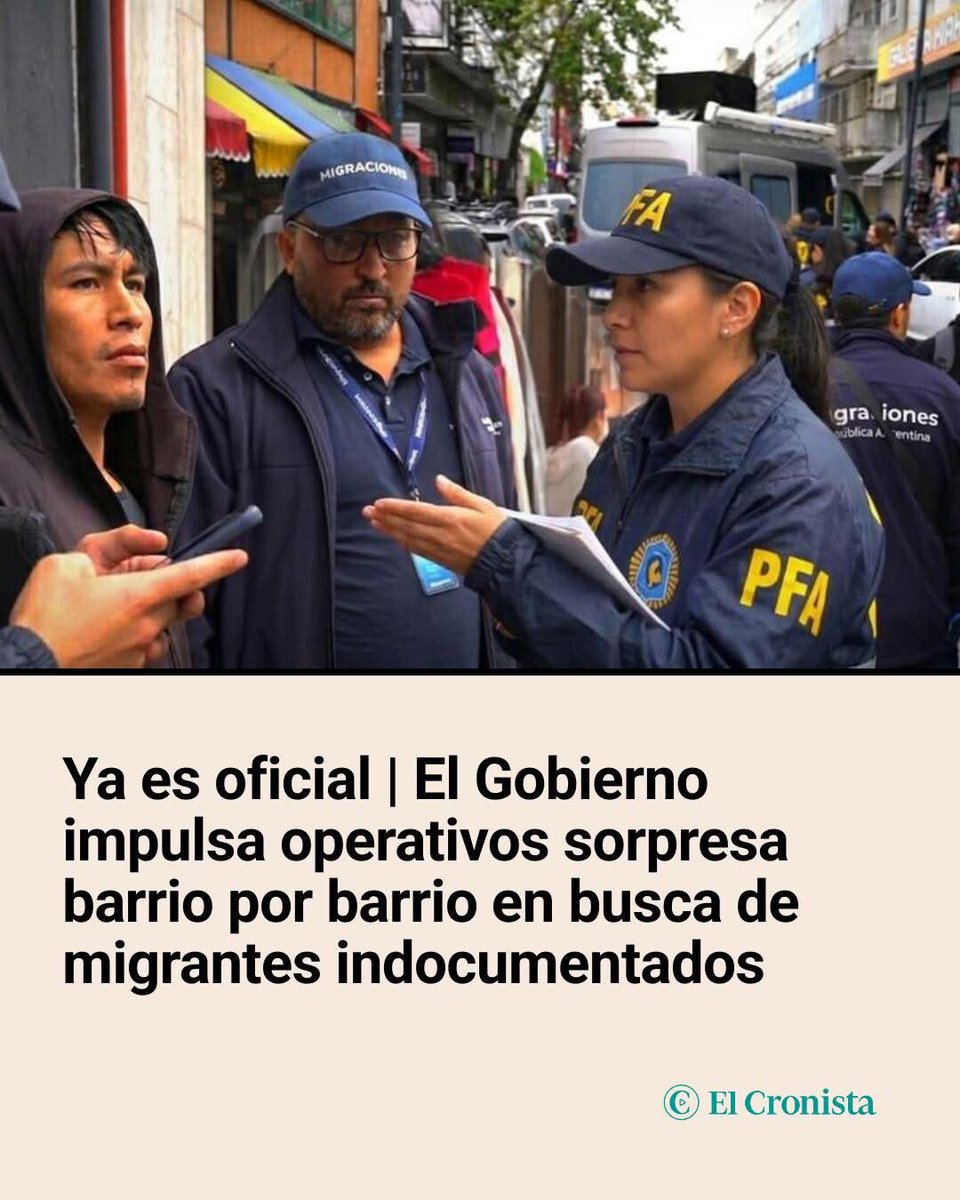 mavica7's tweet photo. Operativos en CABA 
A través de Migraciones y la Policía Federal Argentina, el Ministerio de Seguridad impulsa controles migratorios sorpresa. https://t.co/vsOpw5sOhY