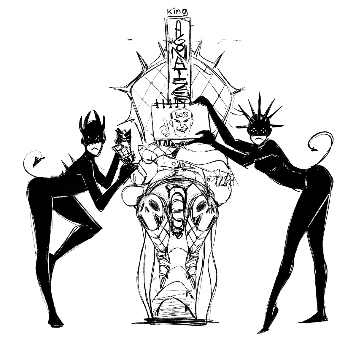 THEREMIMAN's tweet photo. King Agoniser and his "extras" https://t.co/SKOa52JZvu