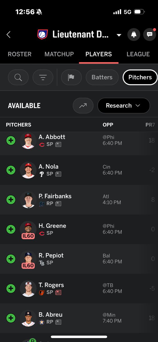 _____DAM_____'s tweet photo. @_MikeVA 

I need a SP to stream this week. Who are my best bets? Heres the WW:

Zebby?Jax? Ben Brown? https://t.co/Yu7PbMPwx4
