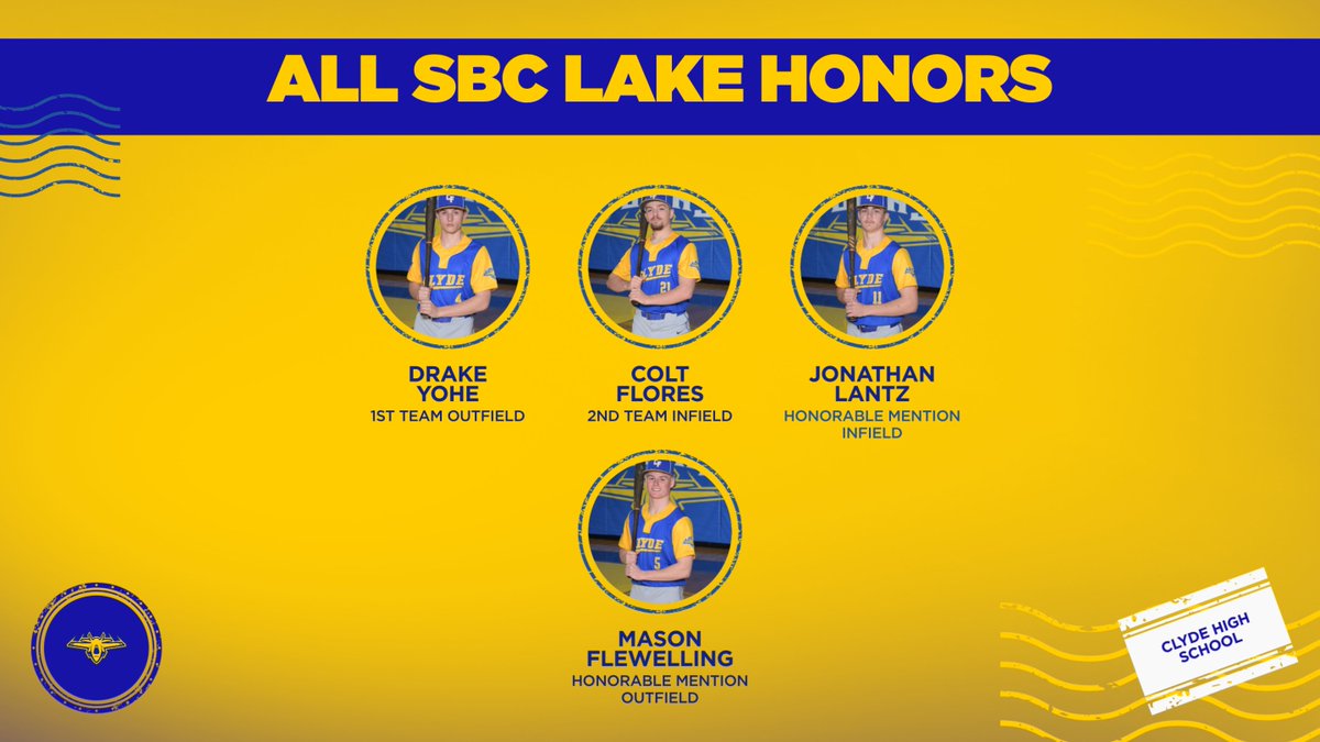 cgsathletics's tweet photo. Congrats to Drake Yohe (1st team), Colt Flores (2nd team), Mason Flewelling and Jonathan Lantz (Honorable Mention) on their SBC Honors. https://t.co/pcKJXtxpsm