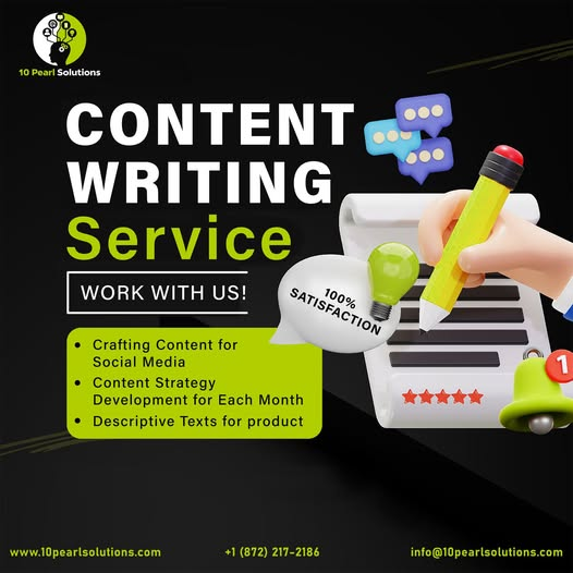 JordanxParker20's tweet photo. Strong content builds trust &amp; grows your brand. ✨
10Pearl Solutions delivers:
• Website Content
• Blogs
• Social Media Posts
• Product Descriptions
Your words. Our expertise.
📩 Info@10PearlSolutions.com
#contentwriter #contentcreator #contentstrategy #workwithus https://t.co/regXDw6vqM