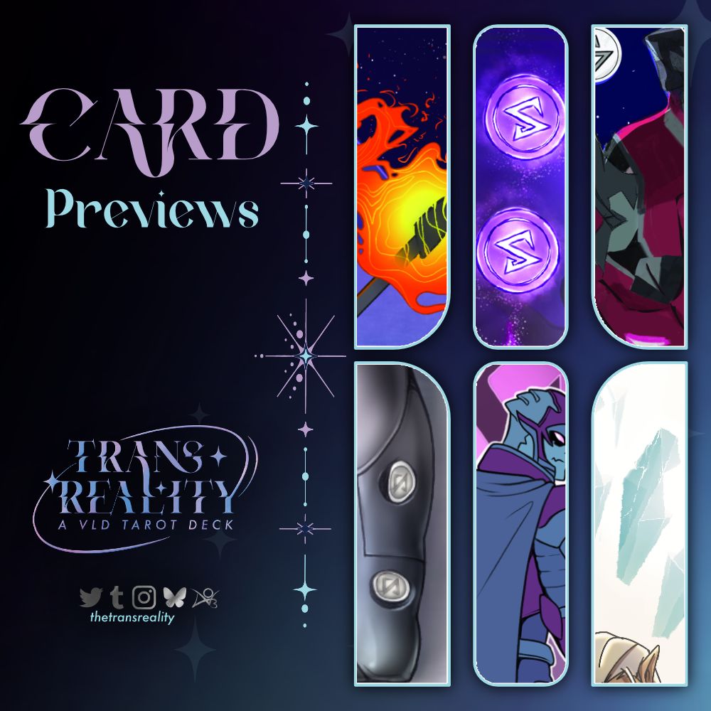thetransreality's tweet photo. ๐ CARD PREVIEWS ๐
Greetings Galactic Wanderers! ๐ซ
The transreality comet is sending us some wondrous images of what is to come. Take a gander at these gorgeous previews.
โจPre-orders will be open until May 31st
๐ https://t.co/Aoo3IA2eTx
#voltron #vld #tarot #forcharity https://t.co/pDnPzGWONK