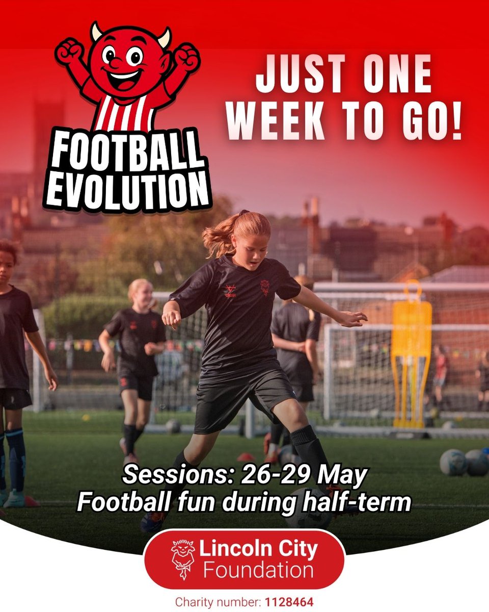 Poacher_The_Imp's tweet photo. 🏟️ It's now just one week until Football Evolution returns at the LNER Stadium - with loads of football fun every day during half-term!

Book now ⬇️
https://t.co/3EEST2Mp3M https://t.co/qtzT5HIePo