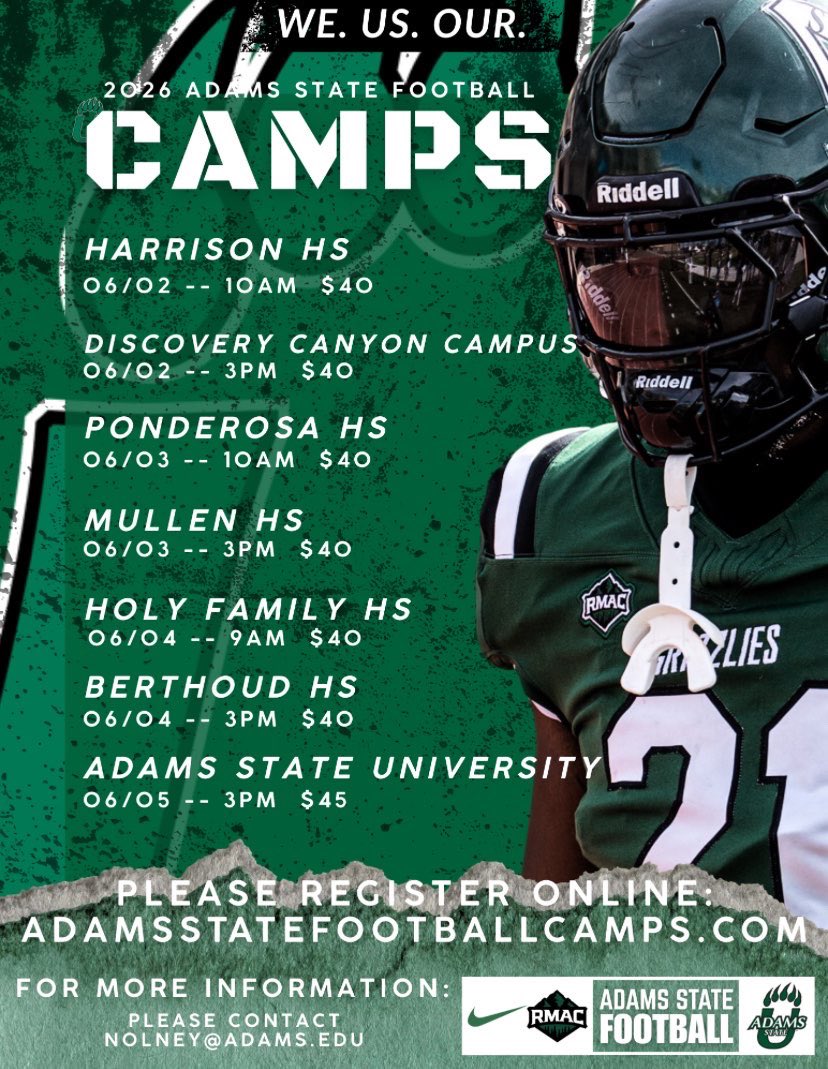 RoosterG_33's tweet photo. Thank you for the camp invite @coacholney Excited to visit and show what I’m capable of. #WeUsOur
@asugrizzliesfb @WOWKCfootball @mwfbrecruiting @gobigrecruiting @PrepRedzoneKS https://t.co/QI0a22Y5Md