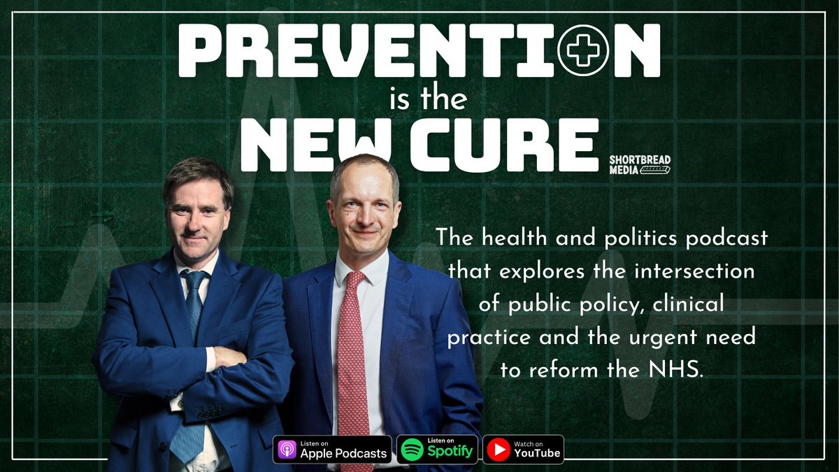 PreventionPodc's tweet photo. We spend billions treating diseases after they’ve already taken hold. But what if the future of healthcare isn't a better hospital, but a world where you never need one in the first place?

If you want to understand the intersection of politics, policy, and the future of your health, you need to subscribe to Prevention is the New Cure.

Find us on Apple Podcasts, Spotify and YouTube.

@BrineHealth @JimBethell