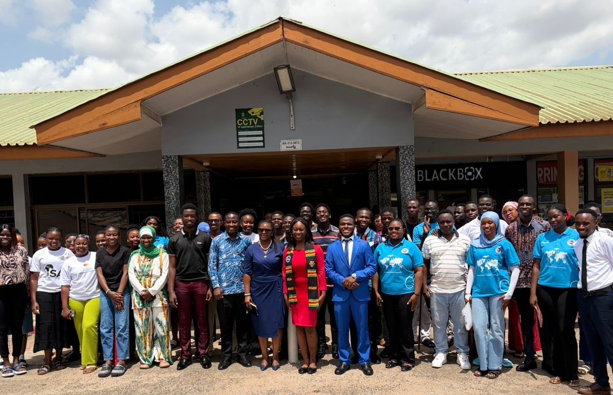 ipo_knust's tweet photo. The International Students’ Association (ISA-KNUST) held its First General Assembly Meeting for the 2025/2026 Academic Year on Wednesday, 13th May 2026, at the New Brunei TV Room. The meeting brought together international students, 
Read more here: https://t.co/tfxPPqgdP6 https://t.co/qekDnNHBJw