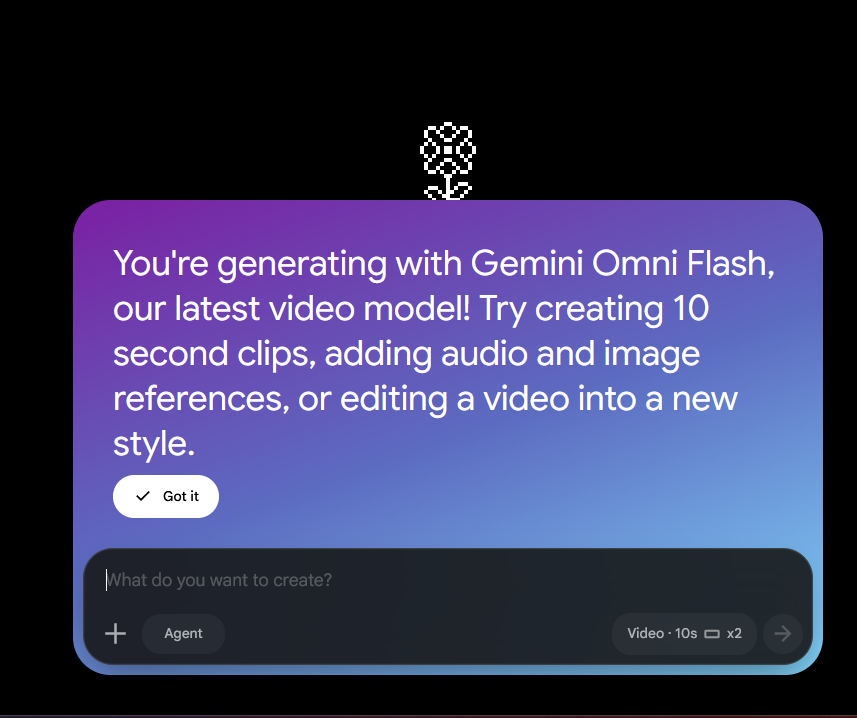 NewsIQUS's tweet photo. Google’s new Omni model is a massive leap for AI video generation.

With Gemini Omni , users can now generate or edit videos up to 10 seconds long a huge upgrade from previous limits. model also supports audio, image references, and even style transformation for videos editing. https://t.co/kFW6MGu2KN