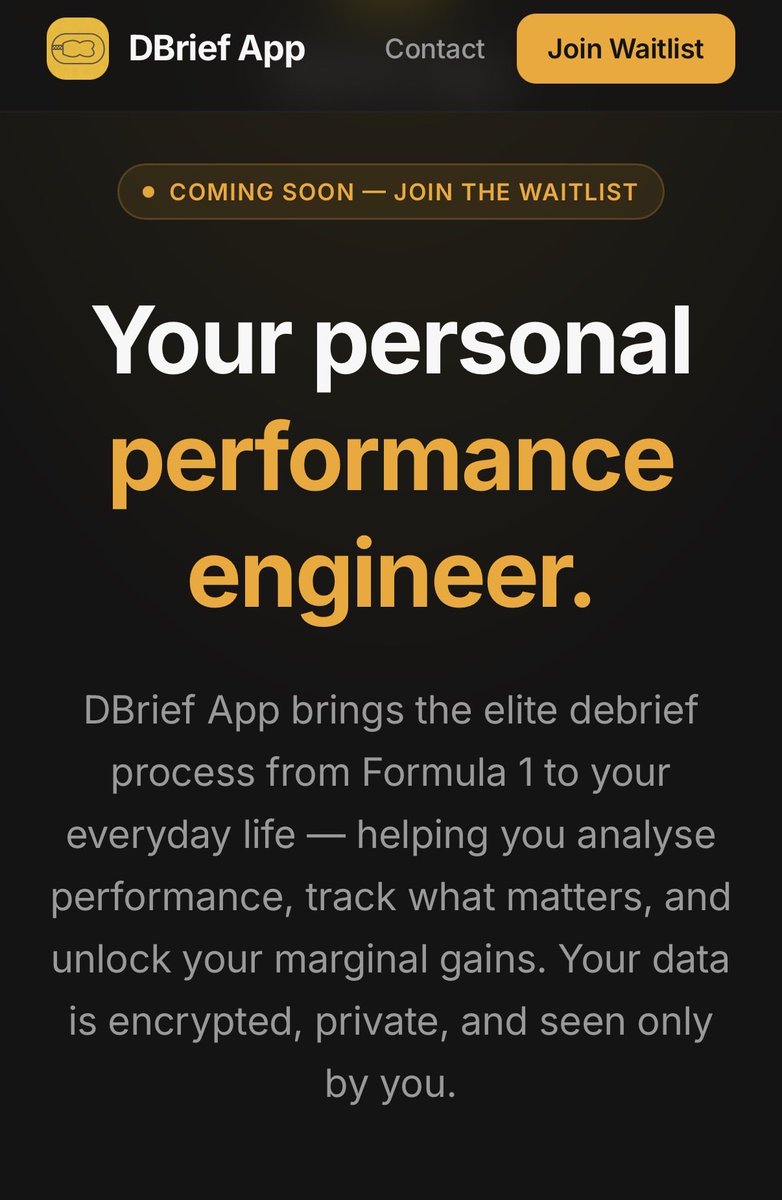 f1elvis's tweet photo. While I’m here, an announcement…
We’ve been building for months now &amp; it’s almost ready…I love it &amp; if you want to start thinking like an #F1 team, you will too. #DBriefApp
Join the waitlist here ⤵️ https://t.co/Yf48NY9gHO https://t.co/PTqU9cYa0o