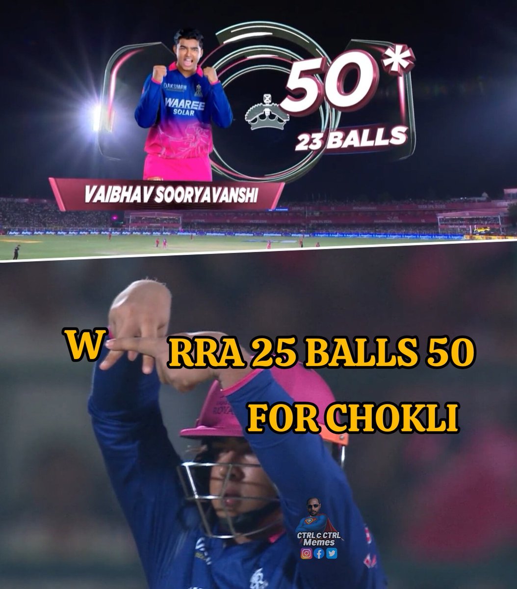 Ctrlmemes_'s tweet photo. No way Vaibhav Sooryavanshi did this 😭😭😭 https://t.co/zurNS4IuRb