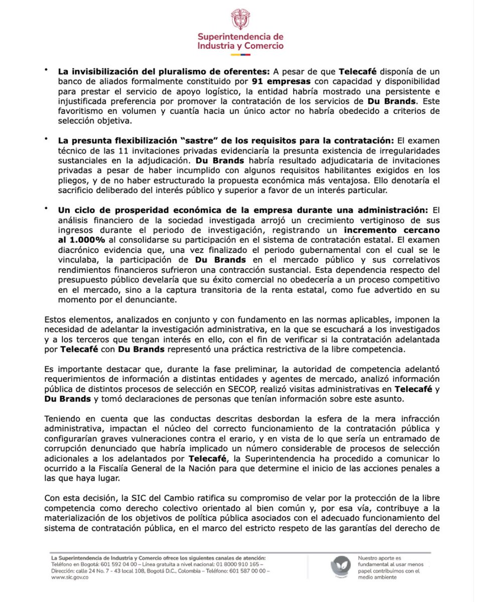 Superintendencia de Industria y Comercio 🇨🇴 tweet media