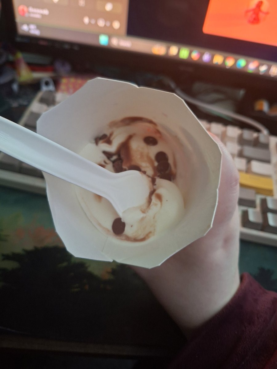 TheGobbleGoober's tweet photo. Bro... @McDonaldsUK has some explaining to do, wtf is this? I *just* opened it and it wasn't tampered with 💔 where's the rest of my ice cream....? https://t.co/Mf8lmIKpoO
