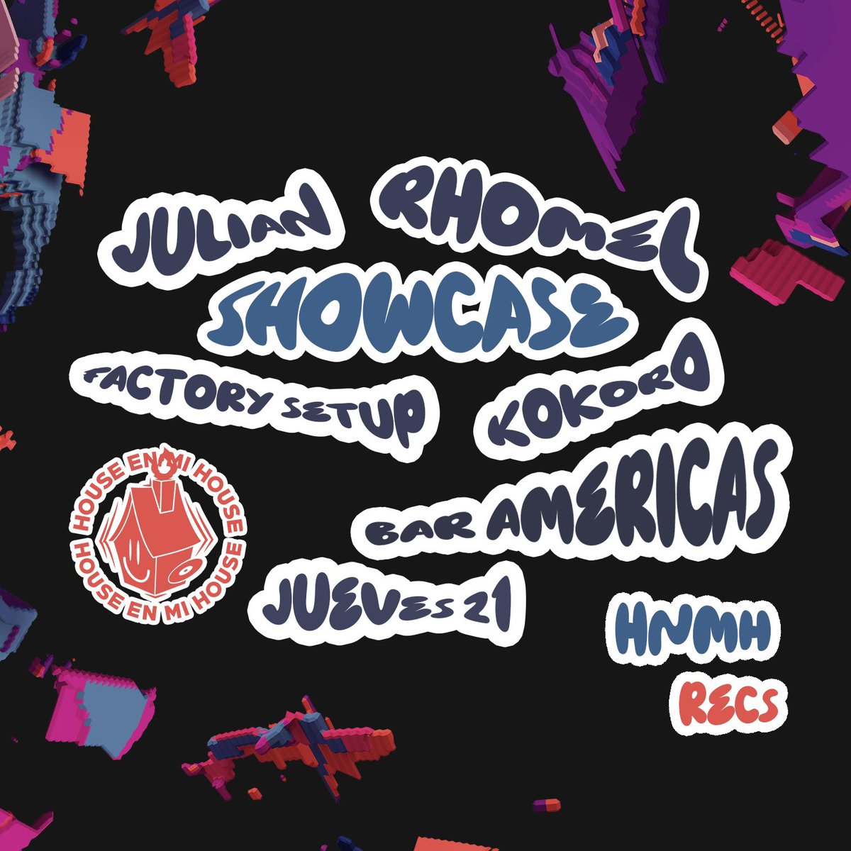 baramericas's tweet photo. Este jueves se presentan los @houseenmihouse en formato showcase, en esta ocasión la música va por @julian_qd @kokoro_waves @factory.setup &amp; @rhomel , nos vemos en punto de las 22:00 en el cuartel. https://t.co/5ngtsomHmQ