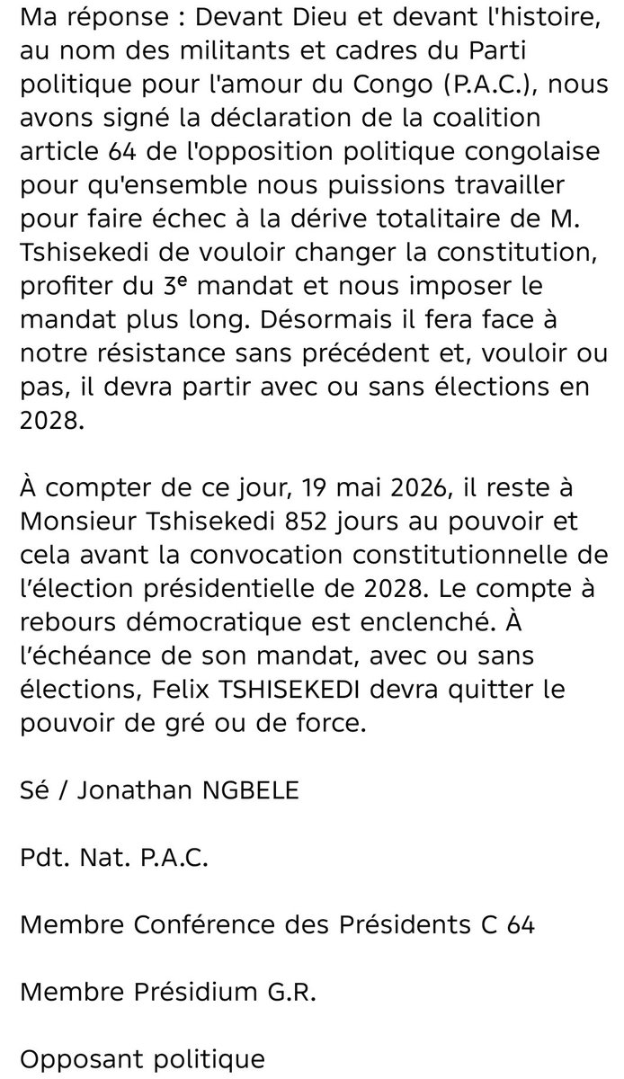 JonathanNgbele's tweet photo. Ma réponse : Devant l'histoire nous avons pris l'option d'être acteur et non spectateur. https://t.co/S1oopNdK29