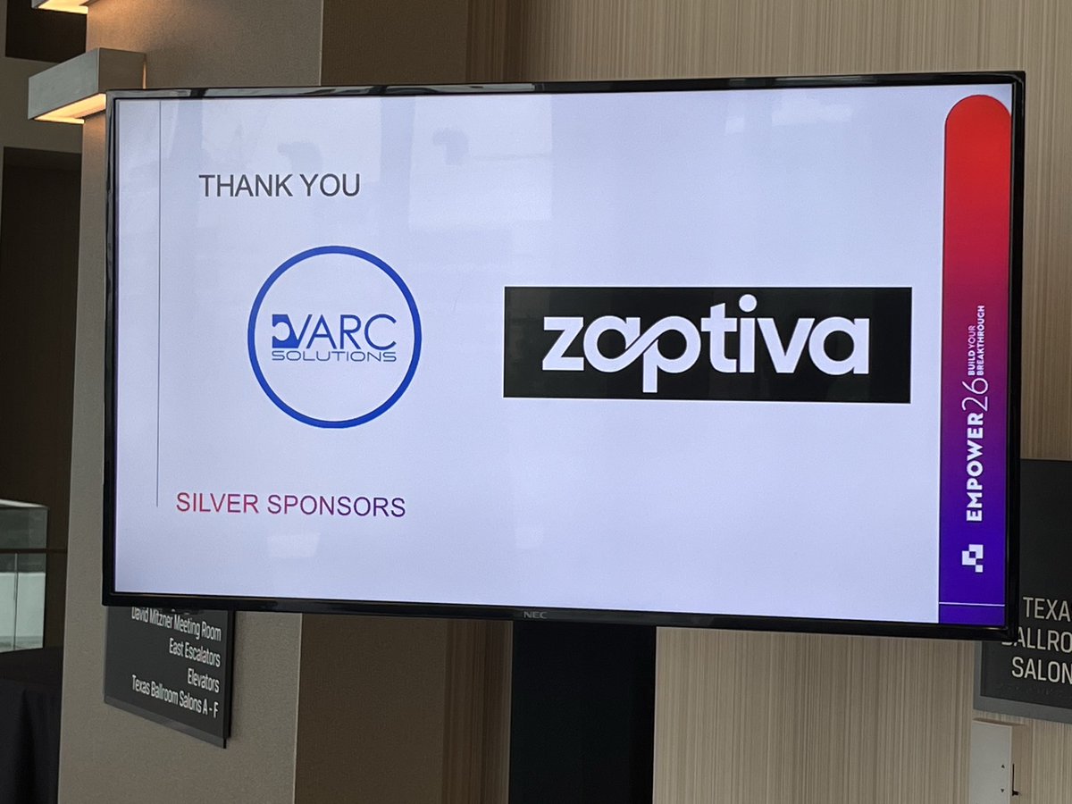 VARC_Solutions's tweet photo. Heading to the Empower26 Conference? Come see us! 
If you’re at #empower26 today, make sure to stop by VARC Solutions and see how we support all your QuickBase needs to build your breakthrough! 

#quickbase #conference #empower #houstonconference https://t.co/cd7WAb4iqF